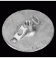 Round plate for engineYamaha F70 - F100 - F200 - F225 - F250/B - Original code: 6CE-45373-00 - ZINC - 100mm-3.94" - 01178 - Tecnoseal